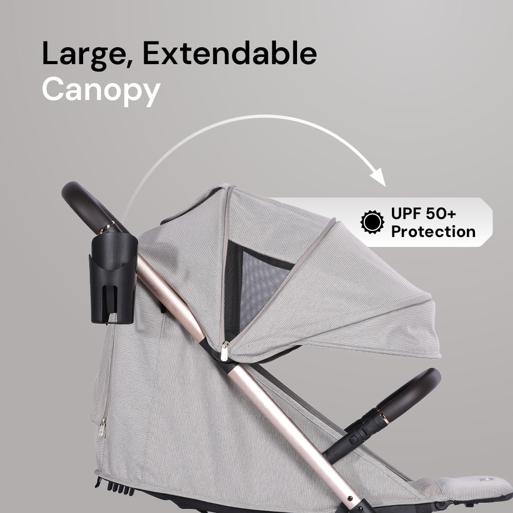 Amana Luxo Compact Stroller - Stone Beige