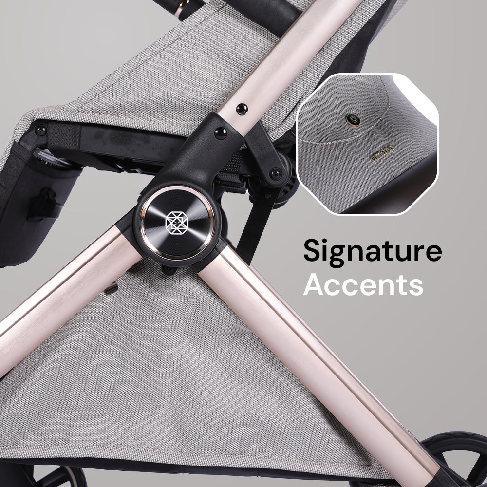 Amana Luxo Compact Stroller - Stone Beige