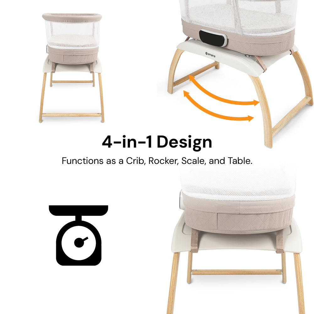 Amana RumiX Electric Crib - Snow White