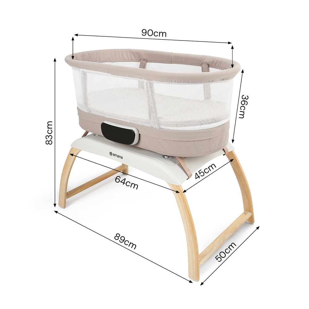 Amana RumiX Electric Crib - Snow White