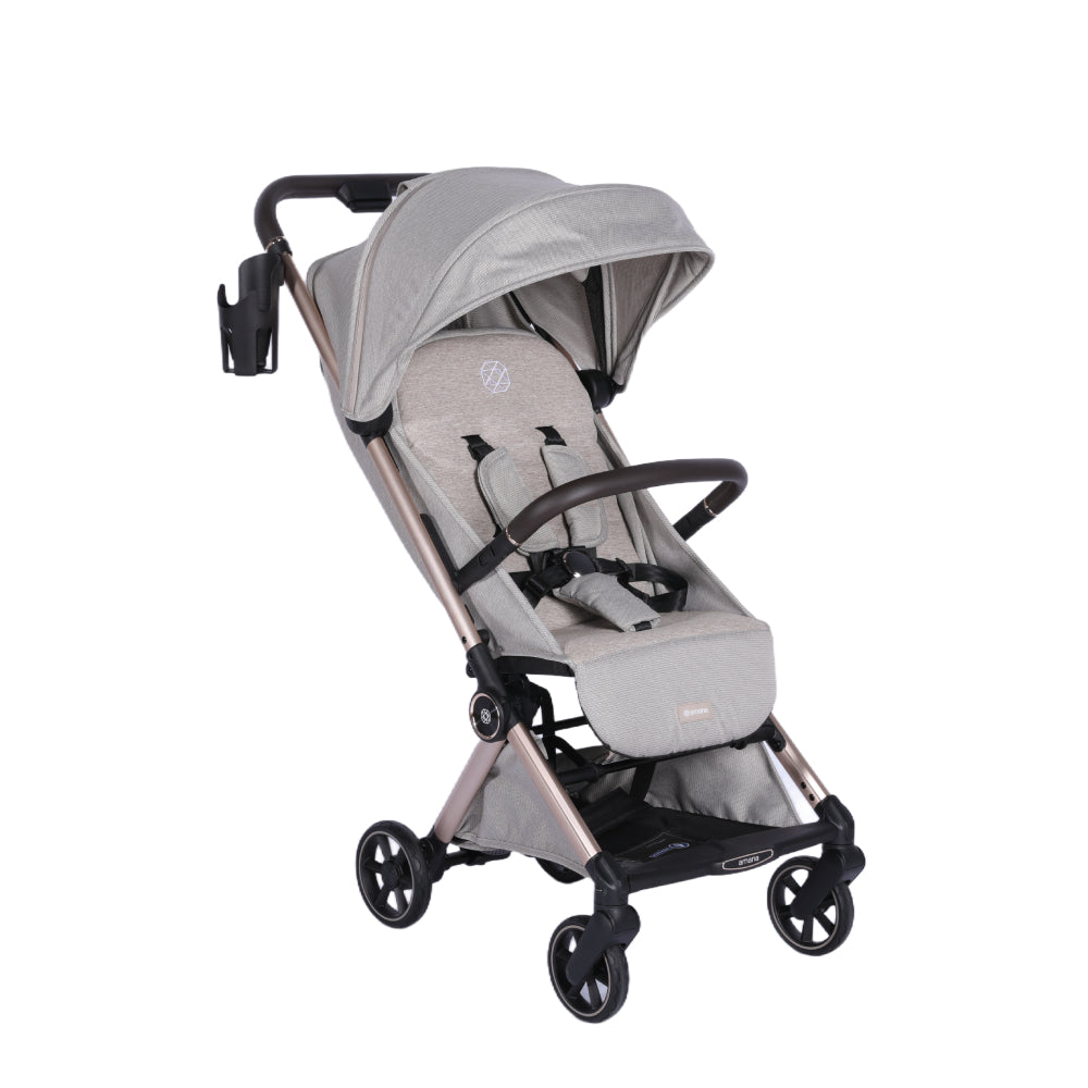 Amana Luxo Compact Stroller - Stone Beige