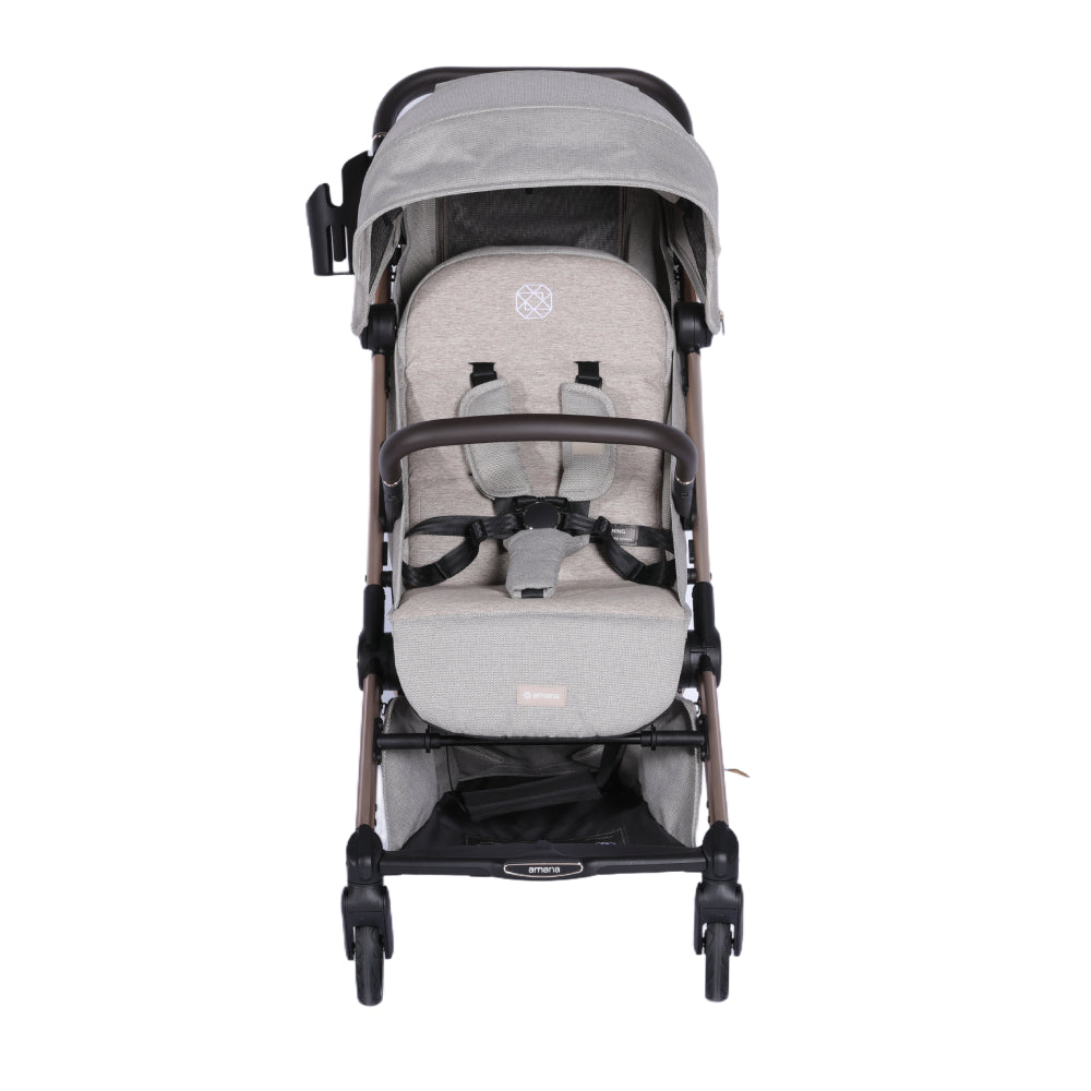 Amana Luxo Compact Stroller - Stone Beige