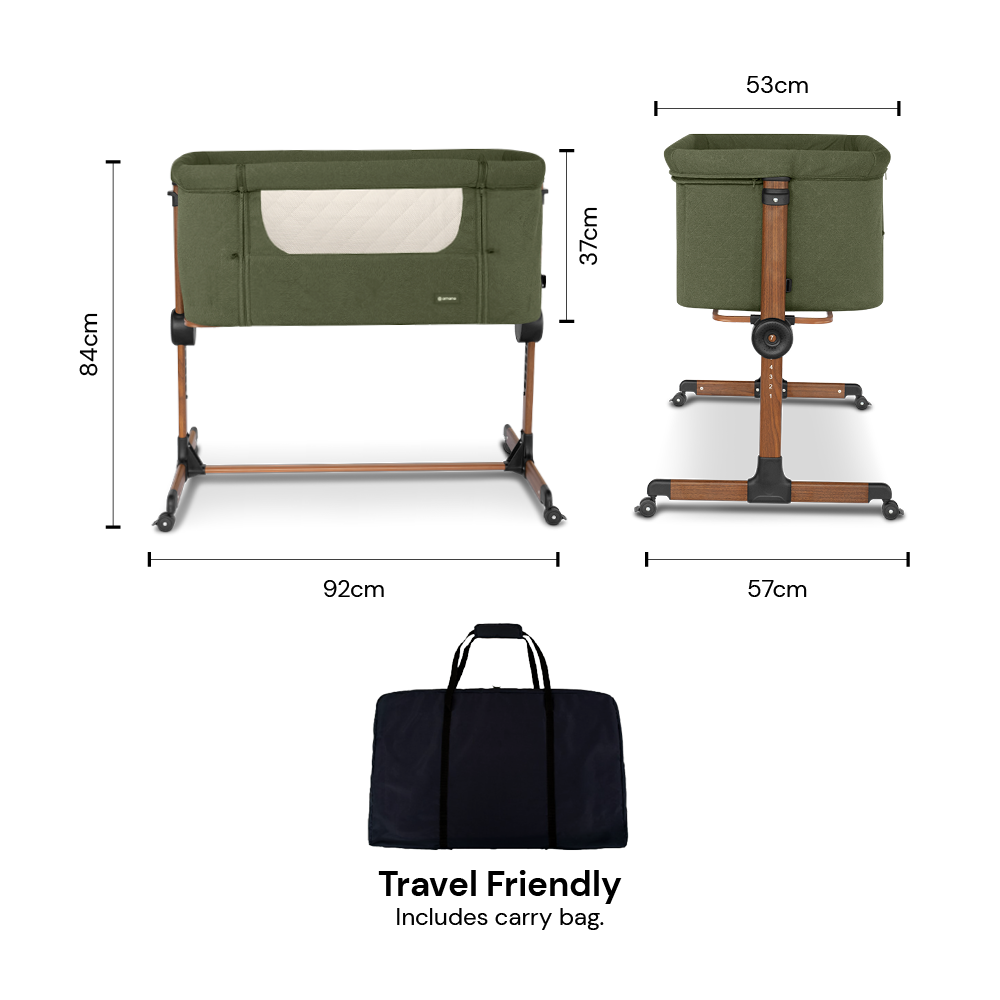 Amana CuddleClose Crib - Green