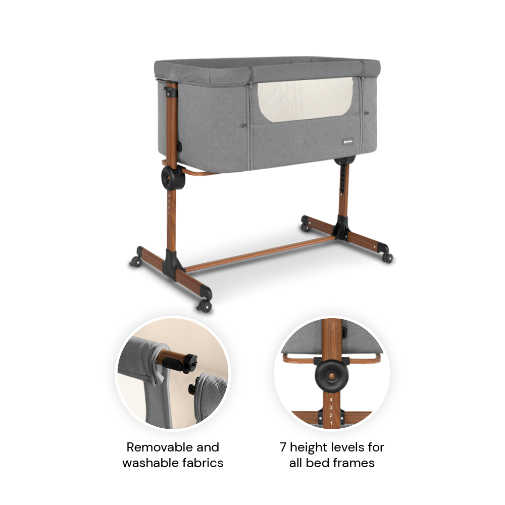 Amana CuddleClose Crib - Grey