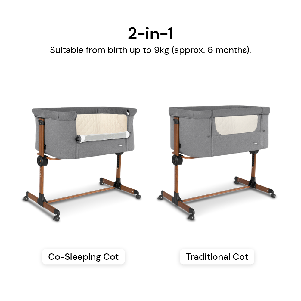 Amana CuddleClose Crib - Grey