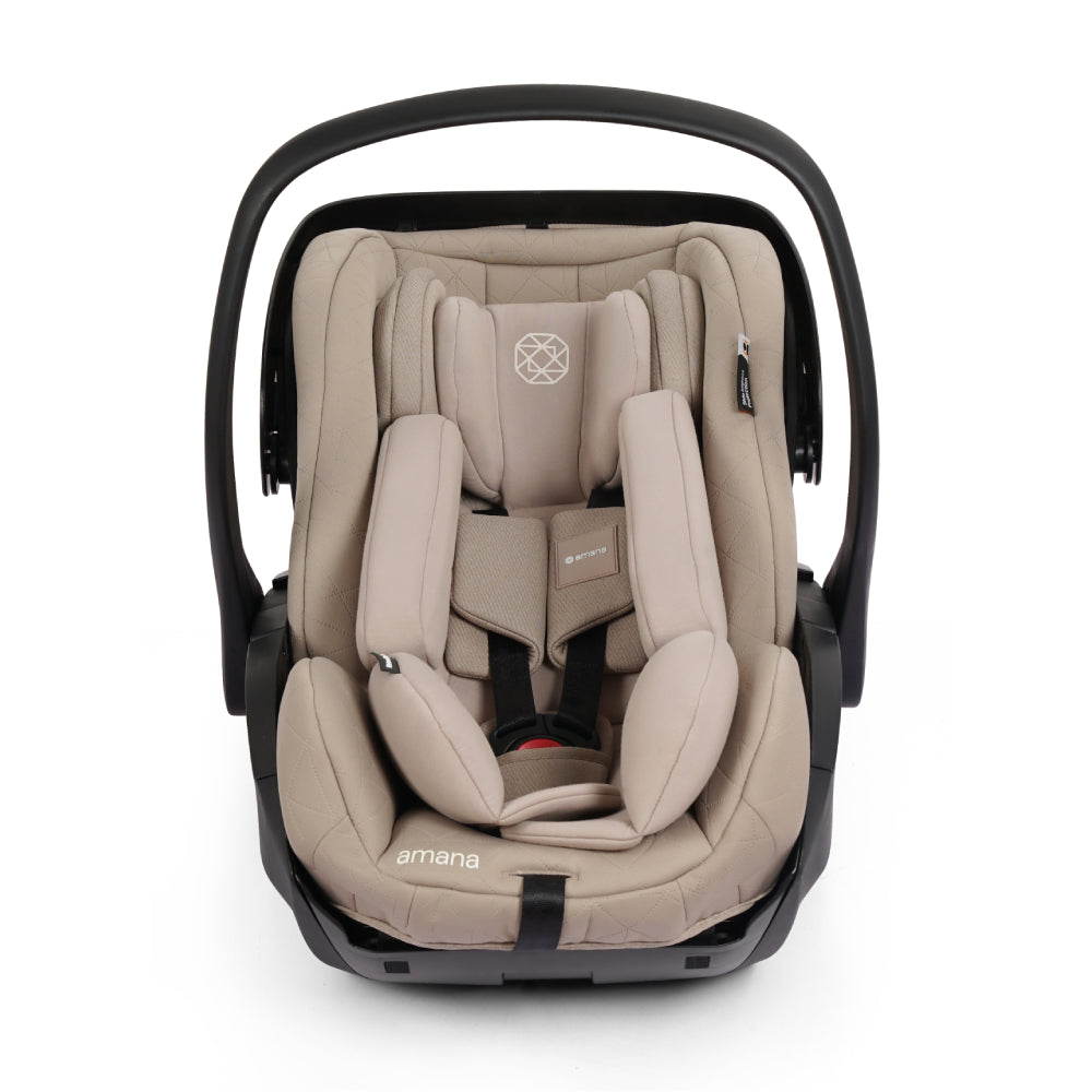 Amana Air+ Group 0+ Infant Carrier With Isofix Base - Stone Beige