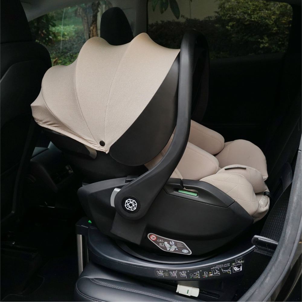 Amana Air+ Group 0+ Infant Carrier With Isofix Base - Stone Beige