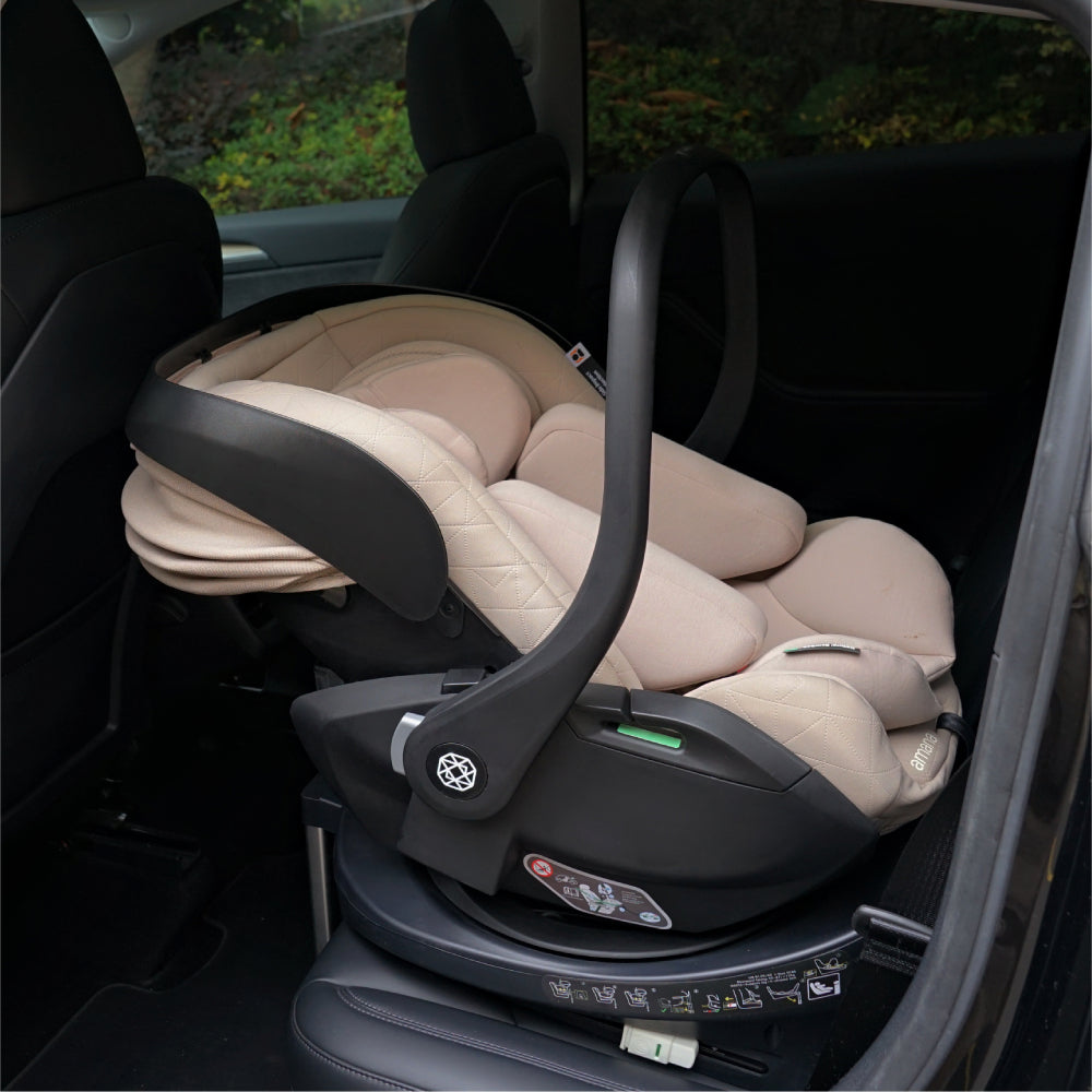 Amana Air+ Group 0+ Infant Carrier With Isofix Base - Stone Beige