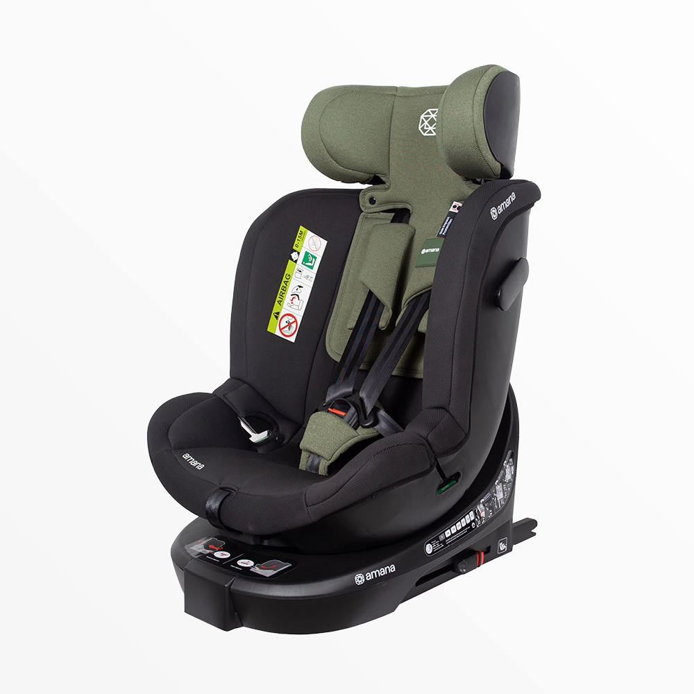 Amana Siena Twist 360 Spin i-Size Car Seat - Sage Green