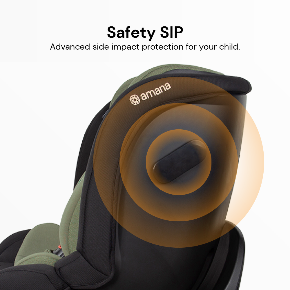 Amana Siena Twist 360 Spin i-Size Car Seat - Sage Green