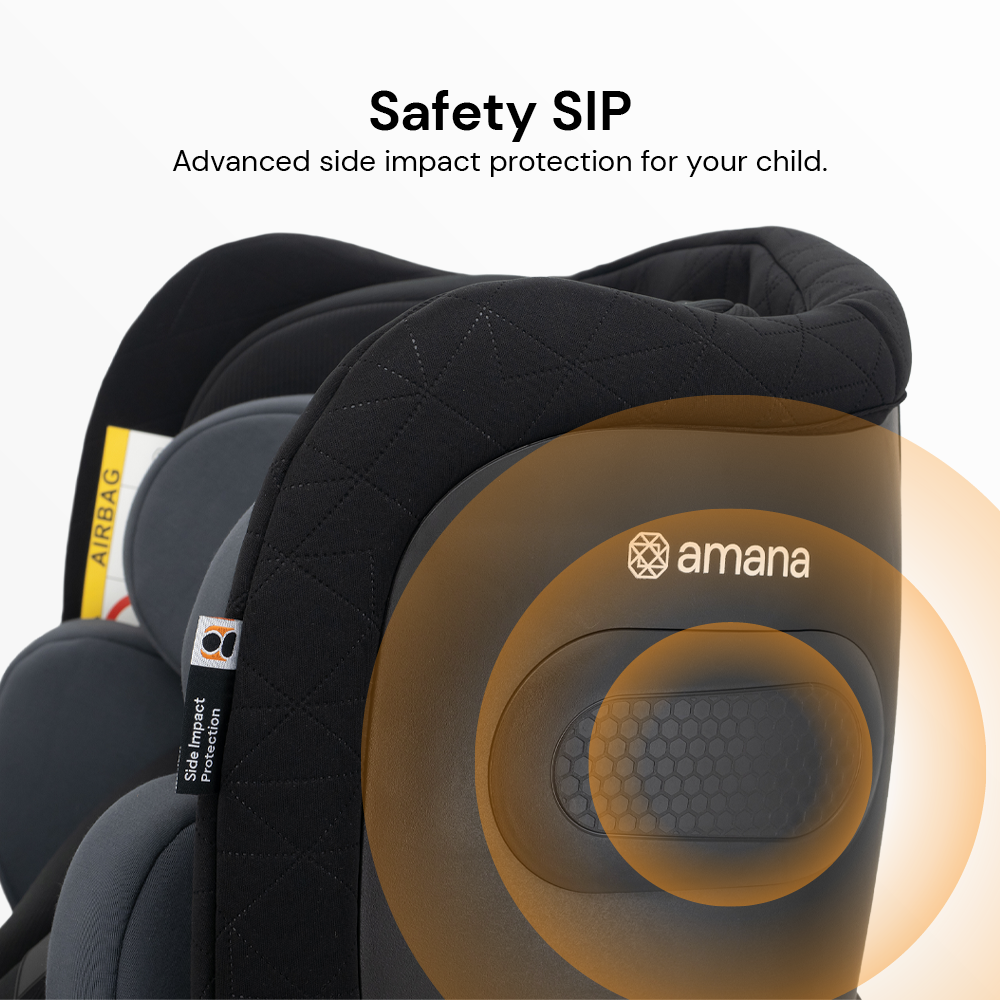 Amana Siena Twist+ 360 Spin ALL STAGE i-Size Car Seat - Graphite