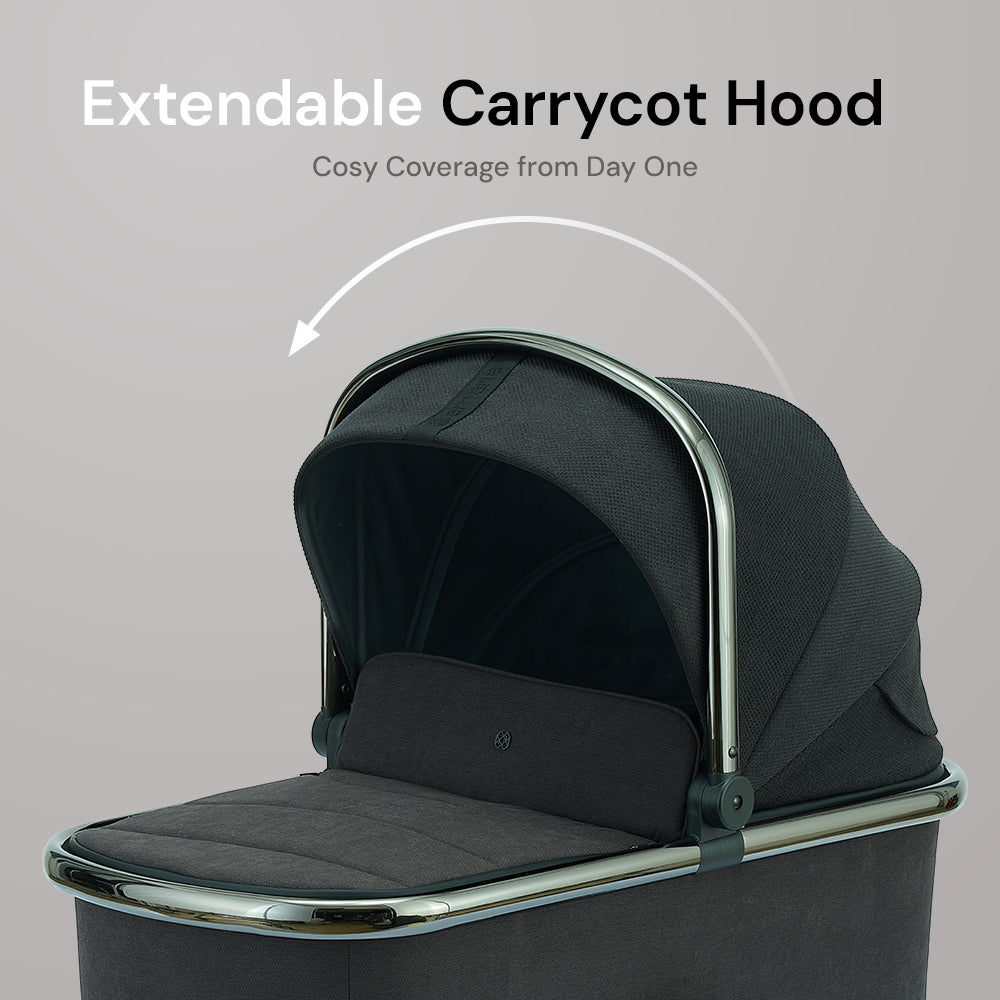 Amana Sereno 2 in 1 Pushchair & Carrycot - Graphite