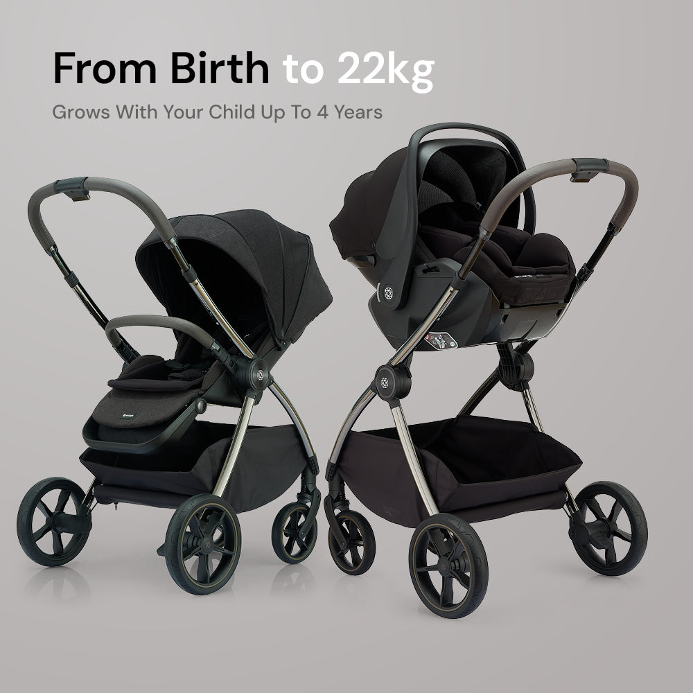 Amana Sereno 2 in 1 Pushchair & Carrycot - Graphite