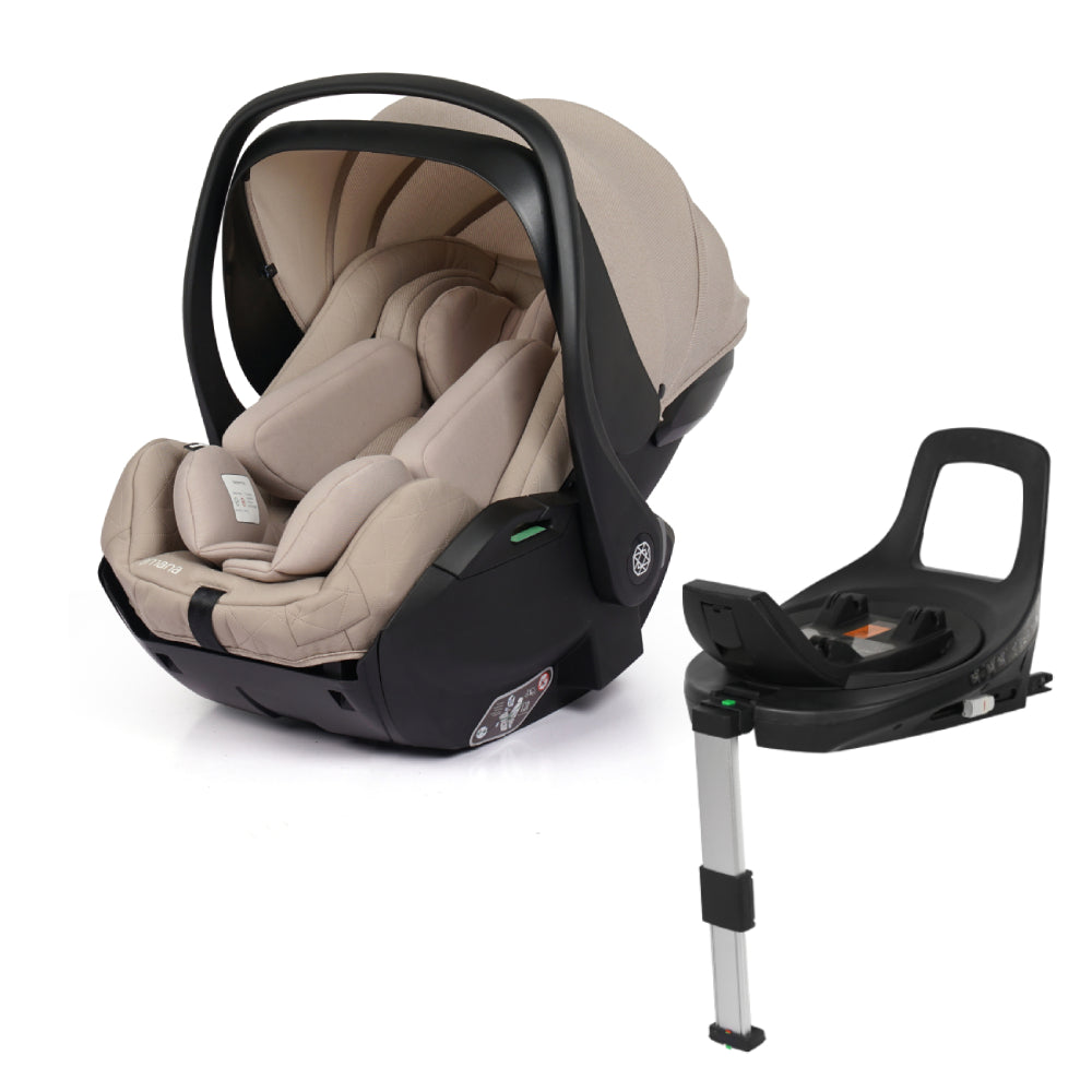 Amana Air+ Group 0+ Infant Carrier With Isofix Base - Stone Beige