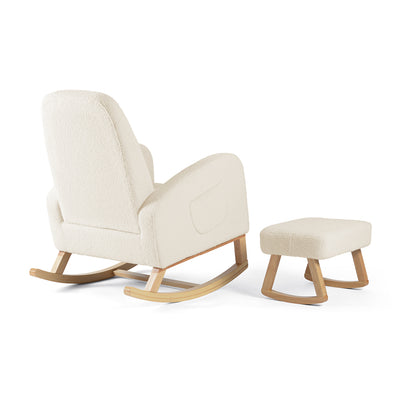 Amana Aura Nursing Chair & Stool - Dune/Natural