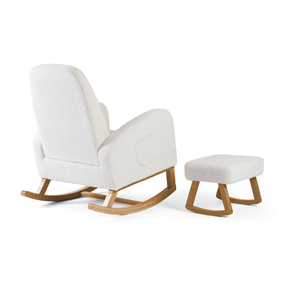 Amana Aura Nursing Chair & Stool - Snow White/Yobina
