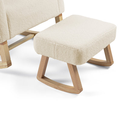 Amana Aura Nursing Chair & Stool - Dune/Natural
