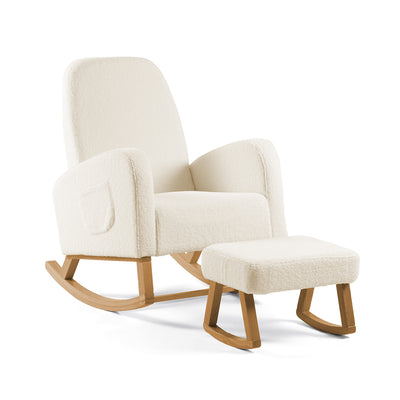 Amana Aura Nursing Chair & Stool - Dune/Yobina