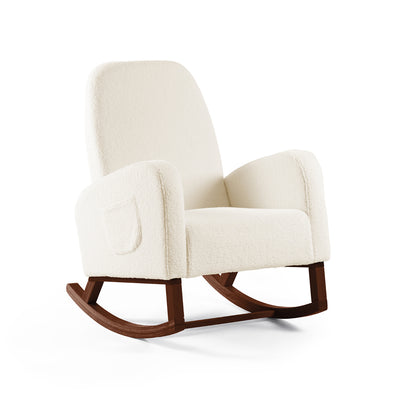 Amana Aura Nursing Chair & Stool - Dune/Darkwood