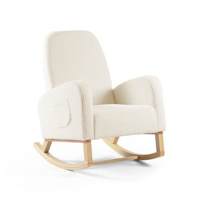 Amana Aura Nursing Chair & Stool - Dune/Natural