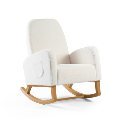 Amana Aura Nursing Chair & Stool - Snow White/Yobina