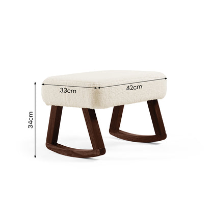 Amana Aura Nursing Chair & Stool - Dune/Darkwood