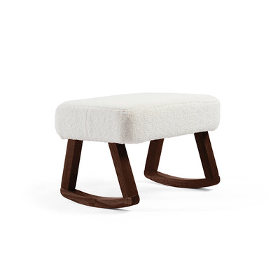 Amana Aura Nursing Chair & Stool - Snow White/Darkwood