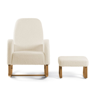 Amana Aura Nursing Chair & Stool - Dune/Yobina