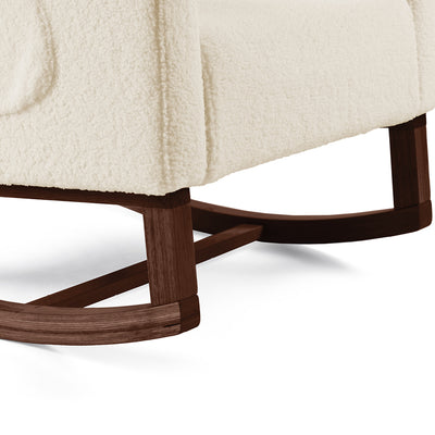 Amana Aura Nursing Chair & Stool - Dune/Darkwood