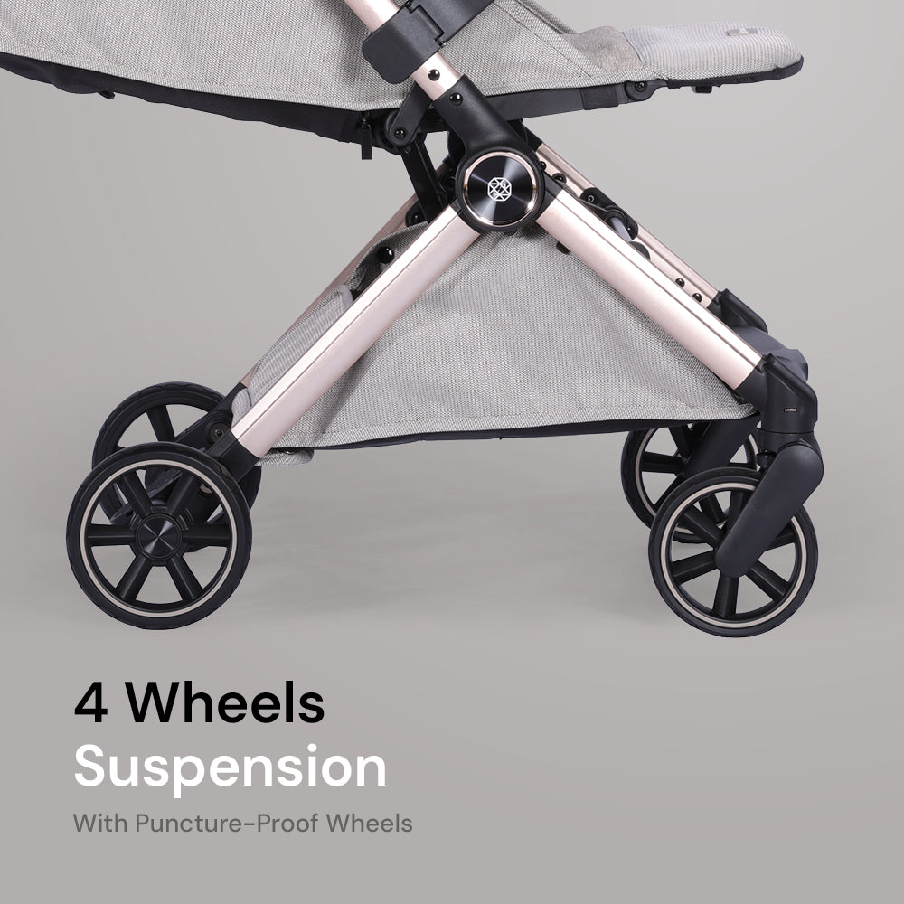 Amana Luxo Compact Stroller - Stone Beige