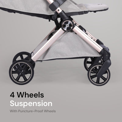 Amana Luxo Compact Stroller - Stone Beige
