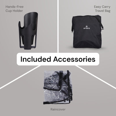 Amana Luxo Compact Stroller - Graphite