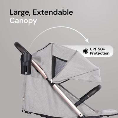 Amana Luxo Compact Stroller - Stone Beige