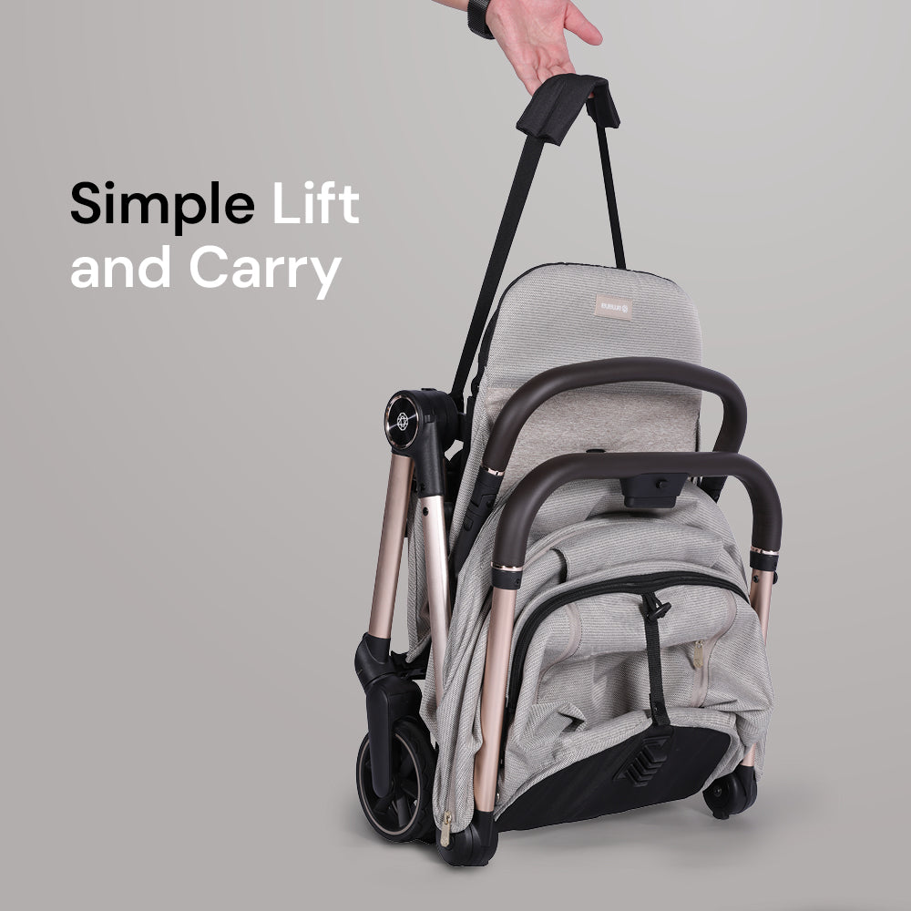 Amana Luxo Compact Stroller - Stone Beige