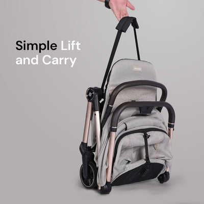 Amana Luxo Compact Stroller - Stone Beige