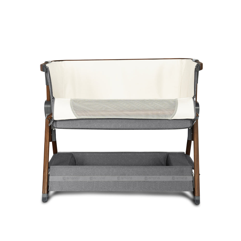 Amana FirstSleep Bedside Crib - Grey