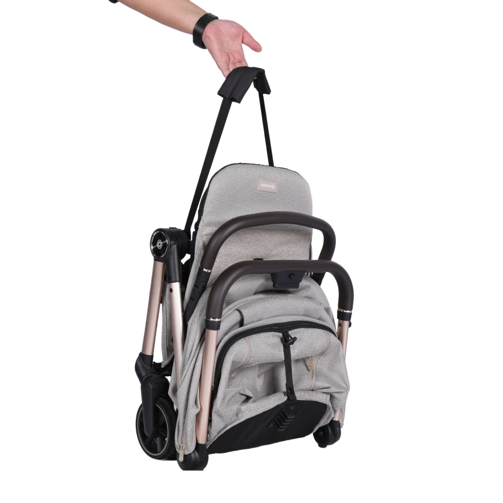 Amana Luxo Compact Stroller - Stone Beige