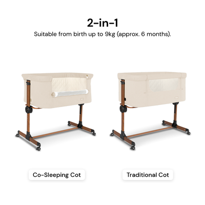 Amana CuddleClose Crib - Beige