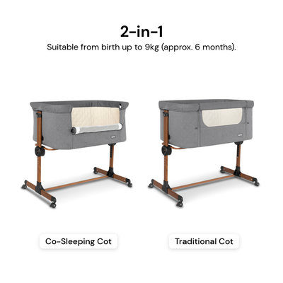 Amana CuddleClose Crib - Grey