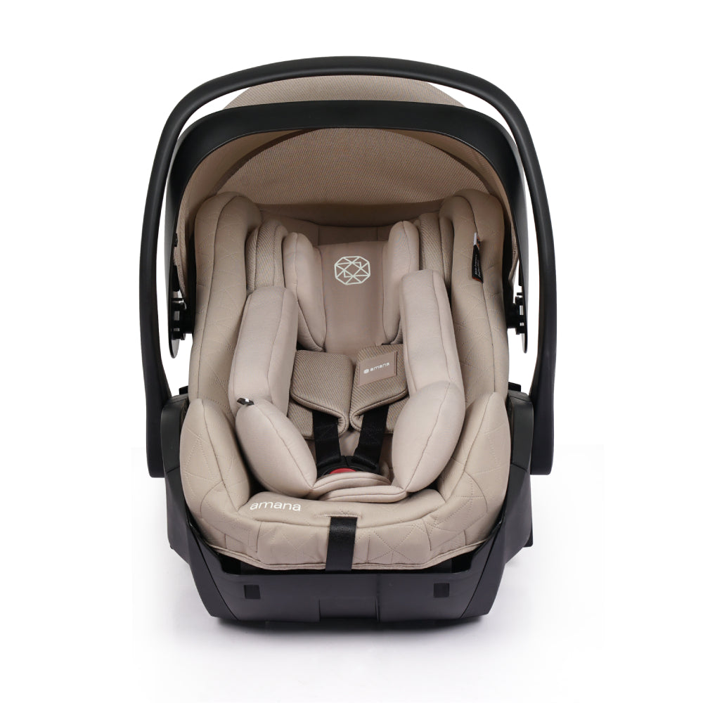 Amana Air+ Group 0+ Infant Carrier With Isofix Base - Stone Beige
