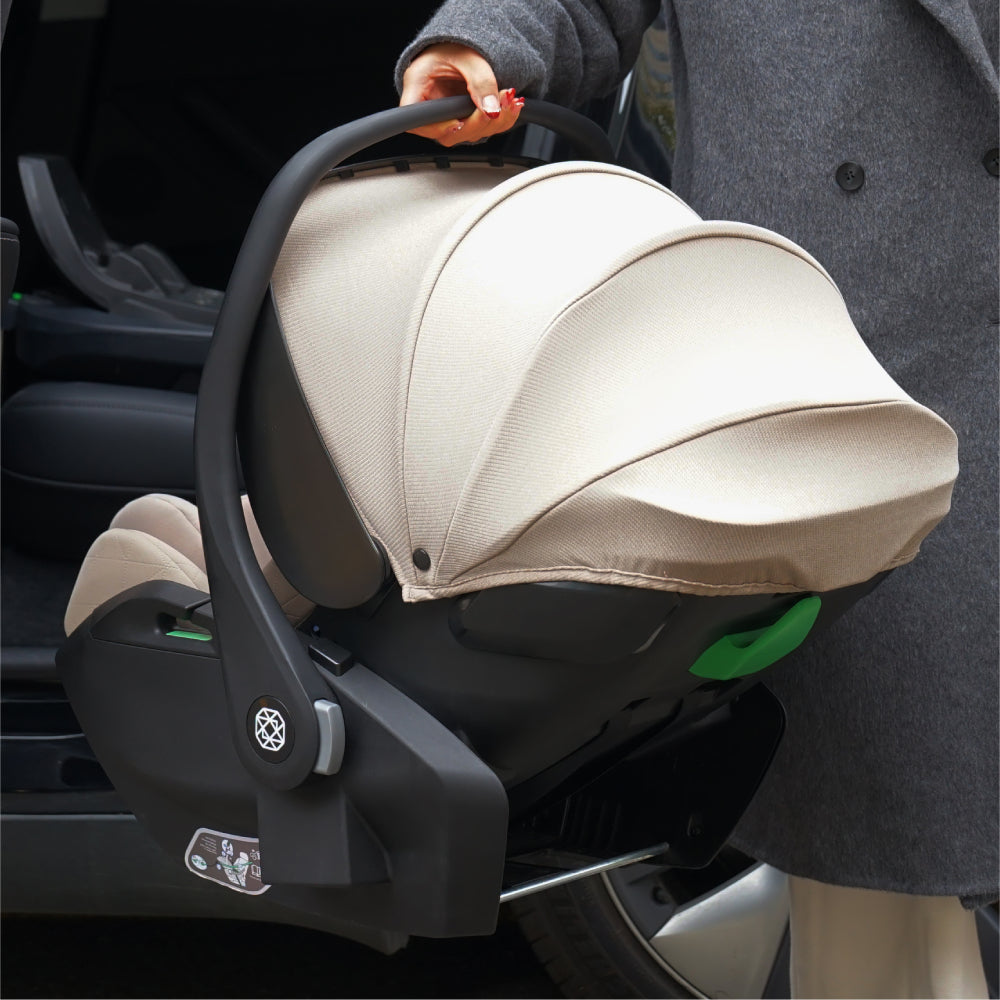 Amana Air+ Group 0+ Infant Carrier With Isofix Base - Stone Beige