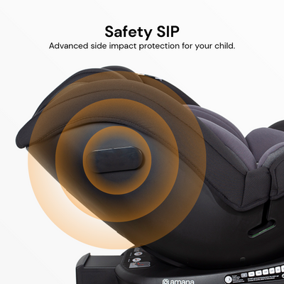 Amana Siena Twist 360 Spin i-Size Car Seat - Graphite