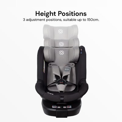 Amana Siena Twist 360 Spin i-Size Car Seat - Pebble Grey