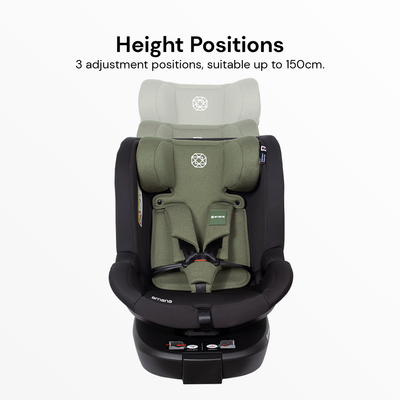 Amana Siena Twist 360 Spin i-Size Car Seat - Sage Green