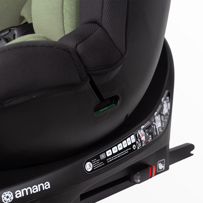 Amana Siena Twist 360 Spin i-Size Car Seat - Sage Green