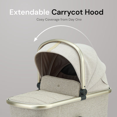 Amana Sereno 2 in 1 Pushchair & Carrycot - Stone Beige