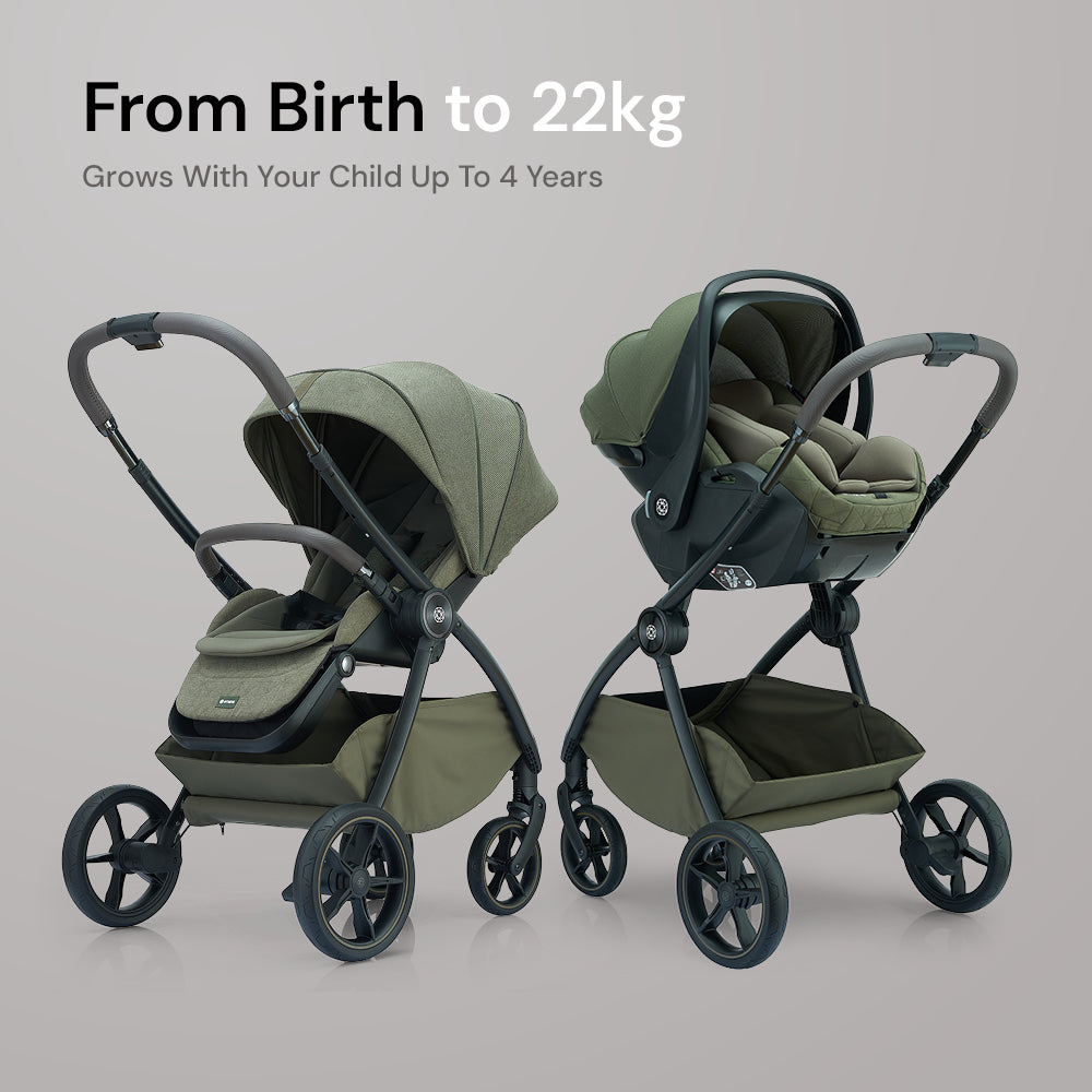 Amana Sereno 2 in 1 Pushchair & Carrycot - Sage Green