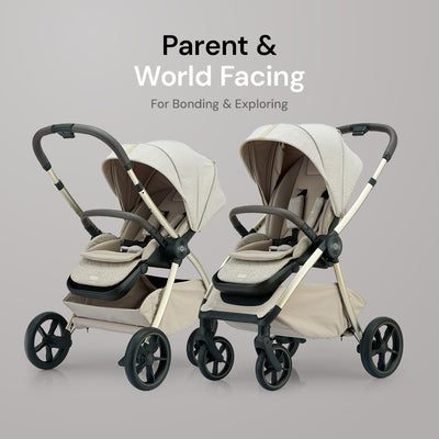 Amana Sereno 2 in 1 Pushchair & Carrycot - Stone Beige
