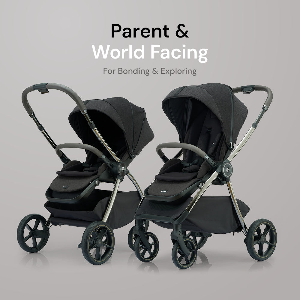 Amana Sereno 2 in 1 Pushchair & Carrycot - Graphite