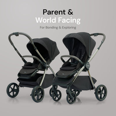 Amana Sereno 2 in 1 Pushchair & Carrycot - Graphite